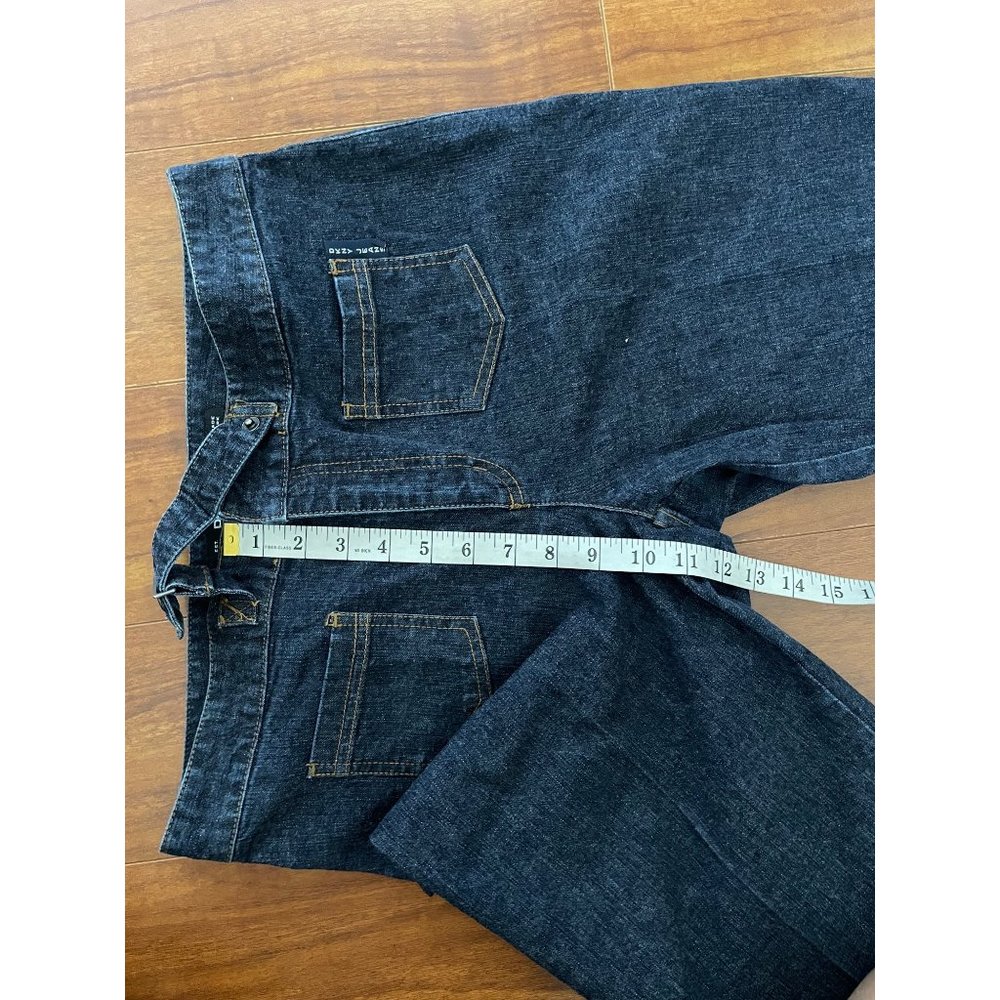 DKNY JEANS Womens Wide Leg Blue High Rise Jeans Dark Wash size 10 - Picture 9 of 12